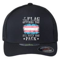 If This Flag Offends You Rainbow Pride Flexfit Unipanel Trucker Cap