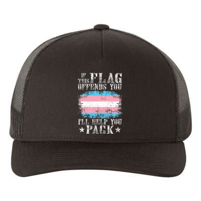 If This Flag Offends You Rainbow Pride Yupoong Adult 5-Panel Trucker Hat