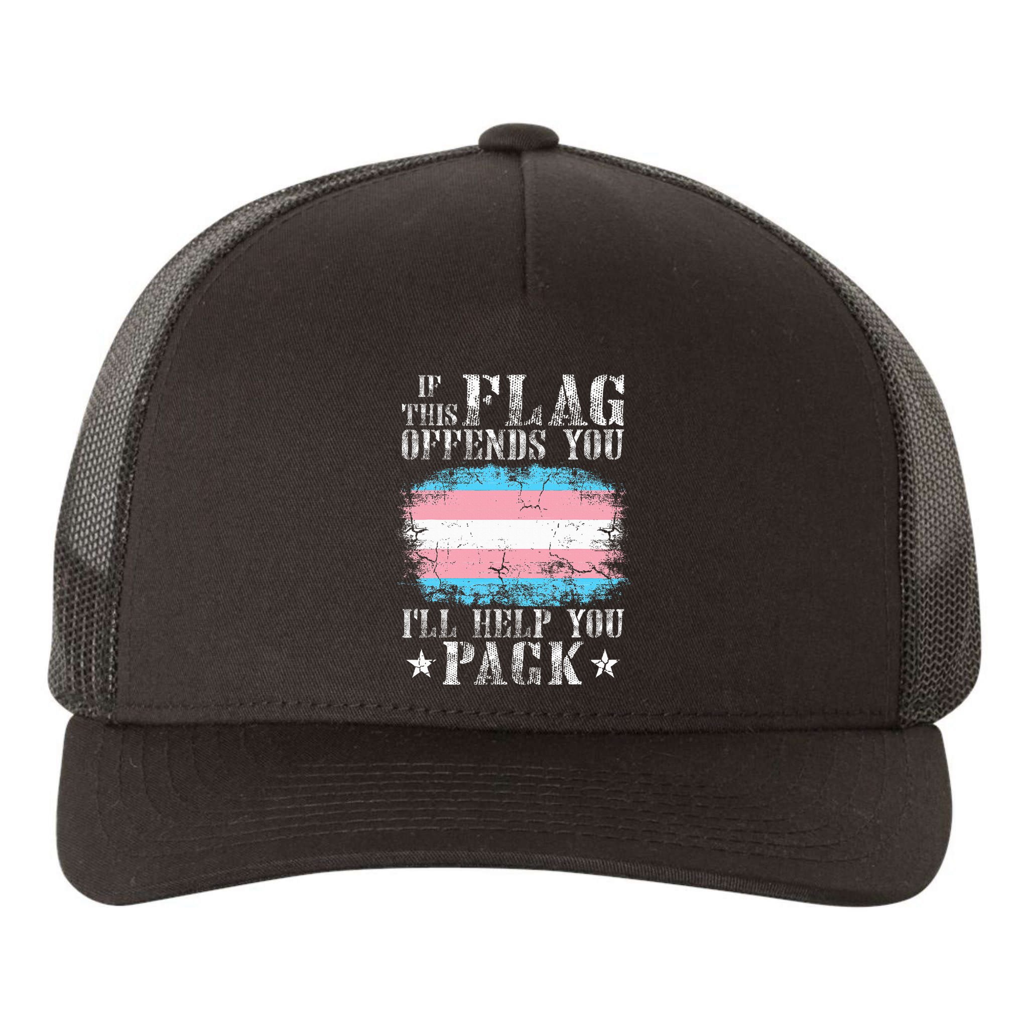 If This Flag Offends You Rainbow Pride Yupoong Adult 5-Panel Trucker Hat