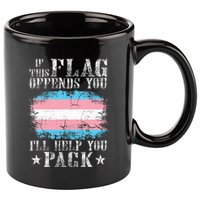 If This Flag Offends You Rainbow Pride 11oz C Handle Ceramic Mug
