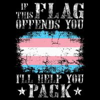 If This Flag Offends You Rainbow Pride Drawstring Bag