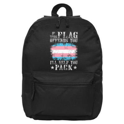 If This Flag Offends You Rainbow Pride 16 in Basic Backpack