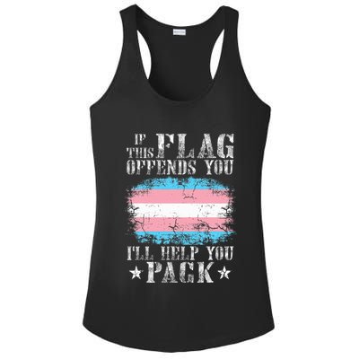 If This Flag Offends You Rainbow Pride Ladies PosiCharge Competitor Racerback Tank