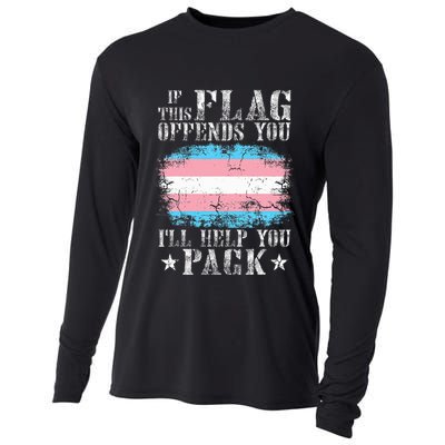 If This Flag Offends You Rainbow Pride Cooling Performance Long Sleeve Crew
