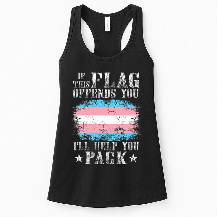 If This Flag Offends You Rainbow Pride Womens Tank Top