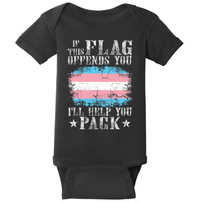 If This Flag Offends You Rainbow Pride Baby Bodysuit
