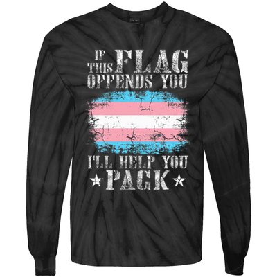 If This Flag Offends You Rainbow Pride Tie-Dye Long Sleeve Shirt