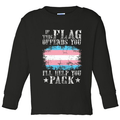 If This Flag Offends You Rainbow Pride Toddler Long Sleeve Shirt