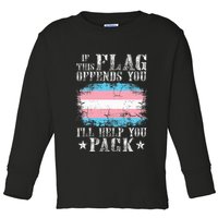 If This Flag Offends You Rainbow Pride Toddler Long Sleeve Shirt