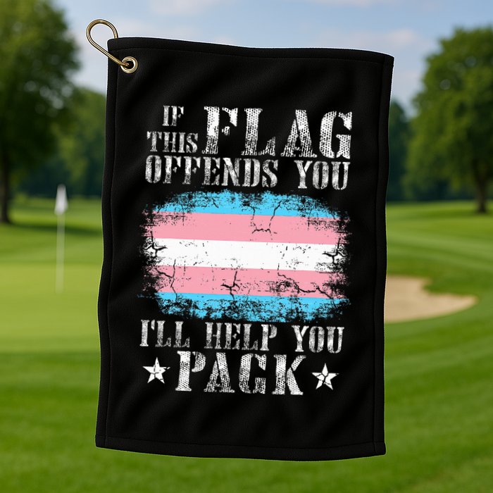 If This Flag Offends You Rainbow Pride Golf Towel