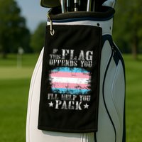If This Flag Offends You Rainbow Pride Golf Towel