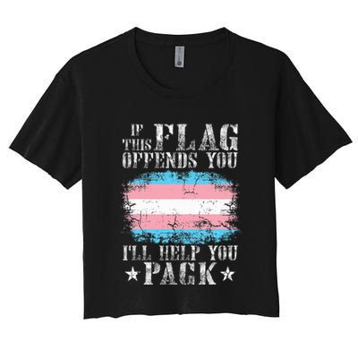If This Flag Offends You Rainbow Pride Crop Top