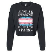 If This Flag Offends You Rainbow Pride Cropped Pullover Crew