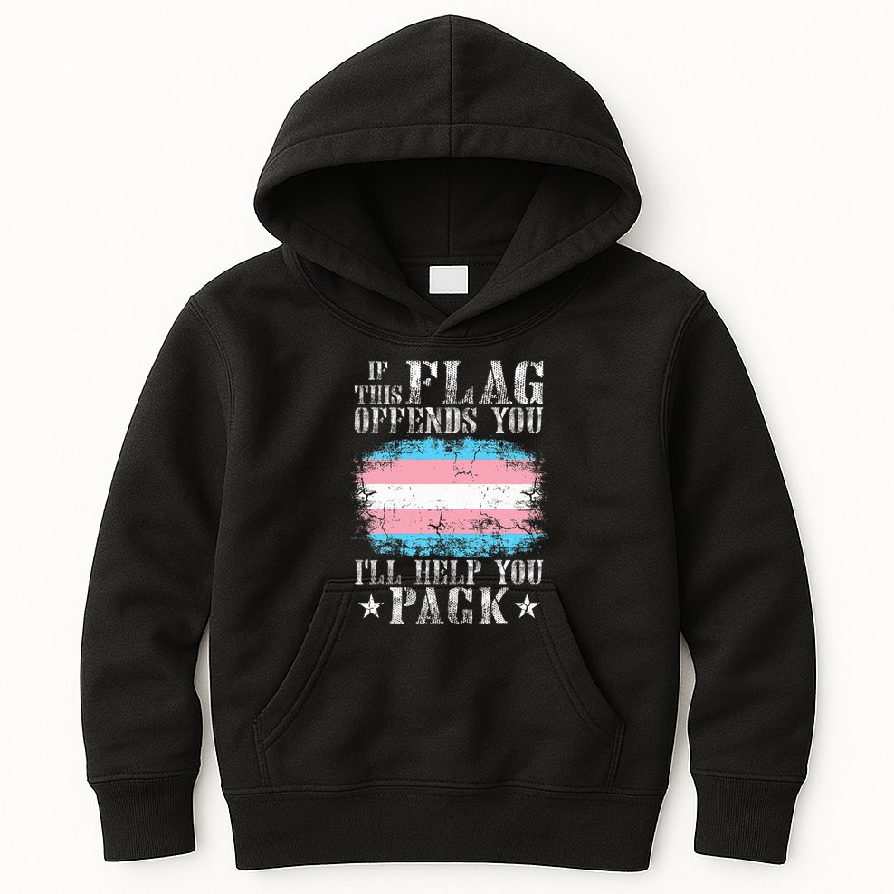 If This Flag Offends You Rainbow Pride Kids Hoodie