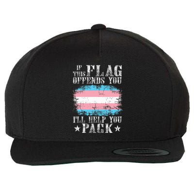 If This Flag Offends You Rainbow Pride Wool Snapback Cap