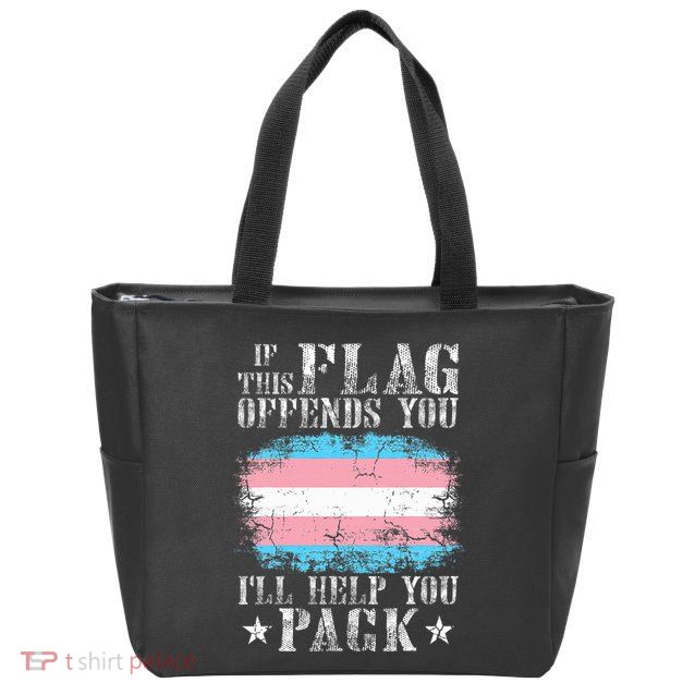 If This Flag Offends You Rainbow Pride Zip Tote Bag