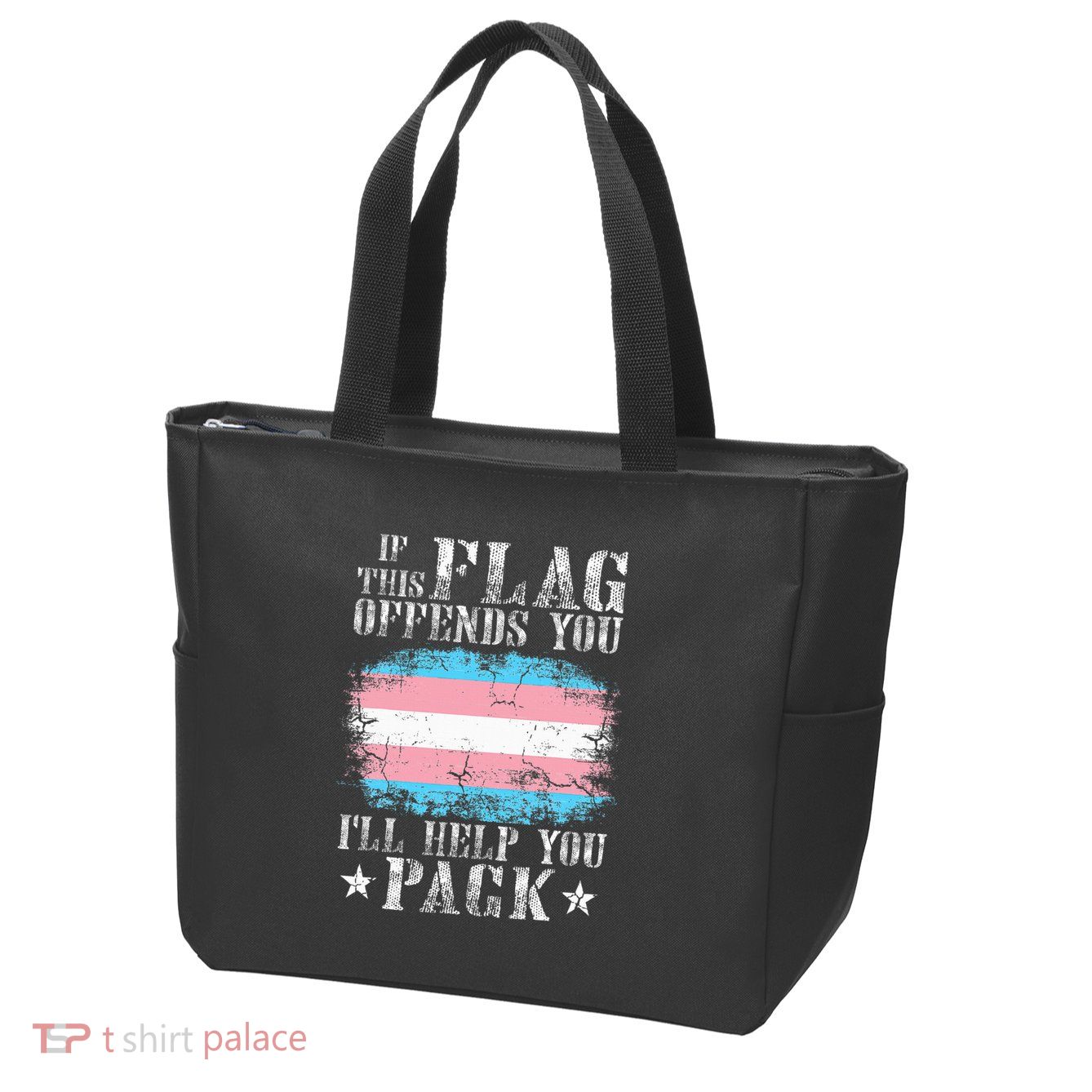 If This Flag Offends You Rainbow Pride Zip Tote Bag