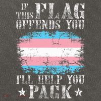 If This Flag Offends You Rainbow Pride Cotton Canvas Backpack
