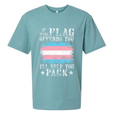 If This Flag Offends You Rainbow Pride Sueded Cloud Jersey T-Shirt