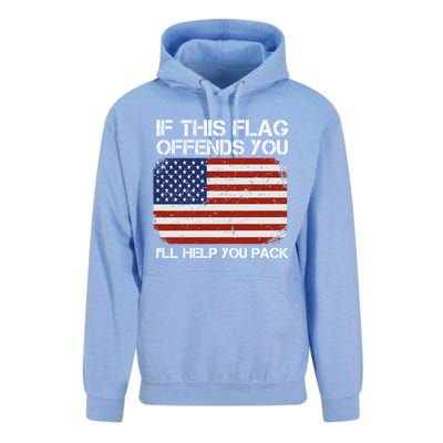 If This Flag Offends You Ill Help You Pack Patriotic Gift Unisex Surf Hoodie