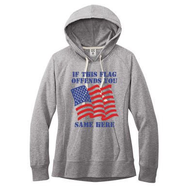 If This Flag Offends You Same Here Women's Fleece Hoodie