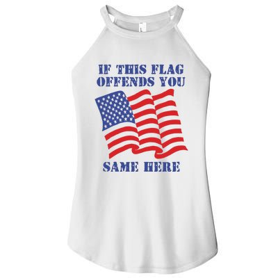 If This Flag Offends You Same Here Women’s Perfect Tri Rocker Tank