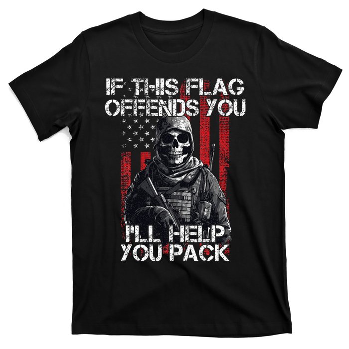 If This Flag Offends You 4th Of July Us Flag Usa Patriotic T-Shirt