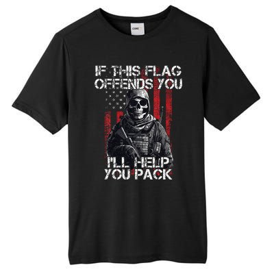 If This Flag Offends You 4th Of July Us Flag Usa Patriotic Tall Fusion ChromaSoft Performance T-Shirt