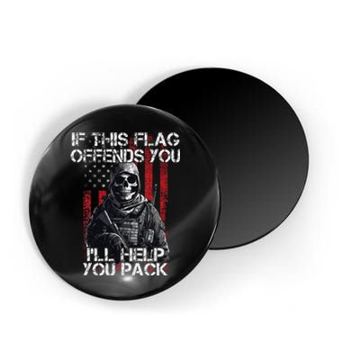 If This Flag Offends You 4th Of July Us Flag Usa Patriotic Magnet