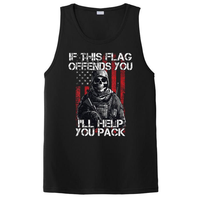 If This Flag Offends You 4th Of July Us Flag Usa Patriotic PosiCharge Competitor Tank