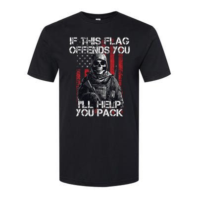 If This Flag Offends You 4th Of July Us Flag Usa Patriotic Softstyle CVC T-Shirt