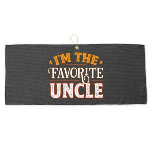 I'm The Favorite Uncle Large Microfiber Waffle Golf Towel