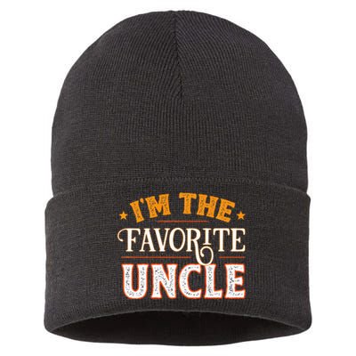 I'm The Favorite Uncle Sustainable Knit Beanie