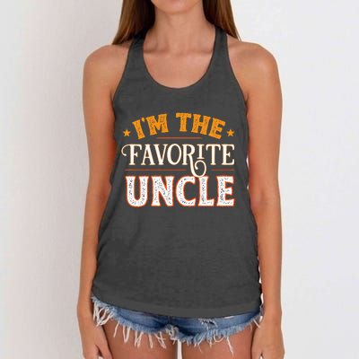 I'm The Favorite Uncle Women's Knotted Racerback Tank