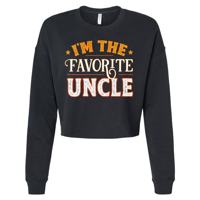 I'm The Favorite Uncle Cropped Pullover Crew