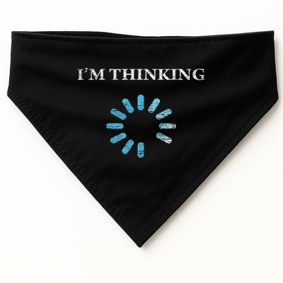 I'm Thinking Funny Gift For It Nerds Engineers Loading USA-Made Doggie Bandana