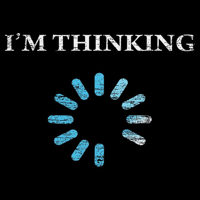 I'm Thinking Funny Gift For It Nerds Engineers Loading Wool Snapback Cap
