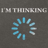 I'm Thinking Funny Gift For It Nerds Engineers Loading Cotton Canvas Backpack
