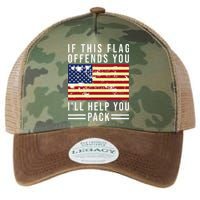 If This Flag Offends You I'll Help You Pack Legacy Tie Dye Trucker Hat