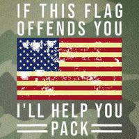 If This Flag Offends You I'll Help You Pack Legacy Tie Dye Trucker Hat