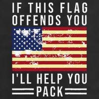 If This Flag Offends You I'll Help You Pack Adult Drive Performance Visor
