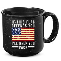 If This Flag Offends You I'll Help You Pack 15oz Campfire Ceramic Mug