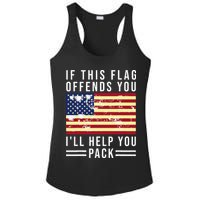 If This Flag Offends You I'll Help You Pack Ladies PosiCharge Competitor Racerback Tank