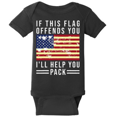 If This Flag Offends You I'll Help You Pack Baby Bodysuit