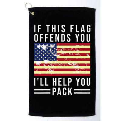 If This Flag Offends You I'll Help You Pack Golf Towel
