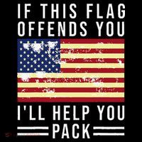 If This Flag Offends You I'll Help You Pack Toddler T-Shirt