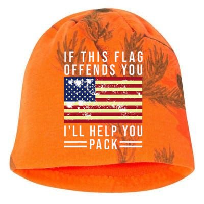 If This Flag Offends You I'll Help You Pack Kati - Camo Knit Beanie