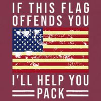 If This Flag Offends You I'll Help You Pack 16oz Travel Tumbler