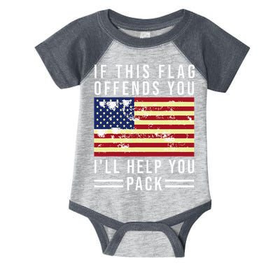 If This Flag Offends You I'll Help You Pack Infant Baby Jersey Bodysuit