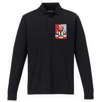 Indict This Funny Trump 2024 Performance Long Sleeve Polo